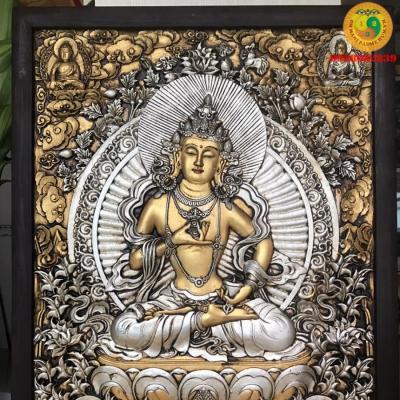 Tranh Thangka Kiểu cổ 3D Kim Cang Tát Đỏa - HẾT HÀNG